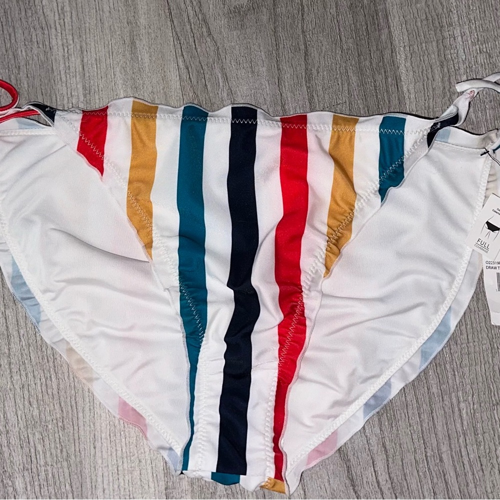 Volcom Striped Bikini Bottom